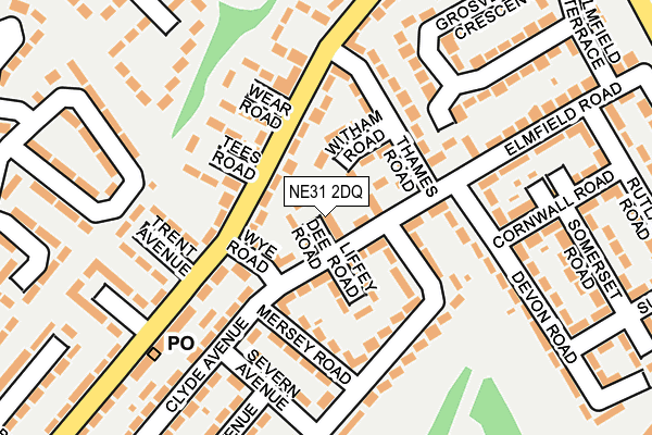 NE31 2DQ map - OS OpenMap – Local (Ordnance Survey)