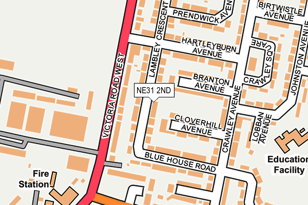 NE31 2ND map - OS OpenMap – Local (Ordnance Survey)