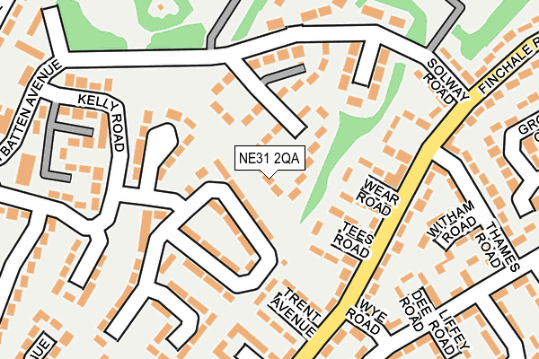 NE31 2QA map - OS OpenMap – Local (Ordnance Survey)