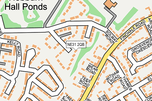 NE31 2QB map - OS OpenMap – Local (Ordnance Survey)