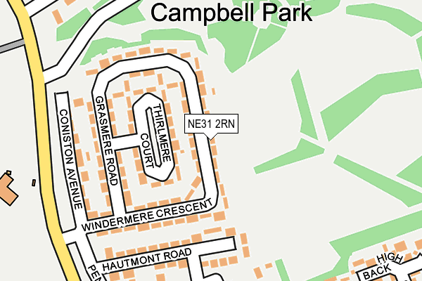 Map of MODIFIED NORTH EAST LTD at local scale