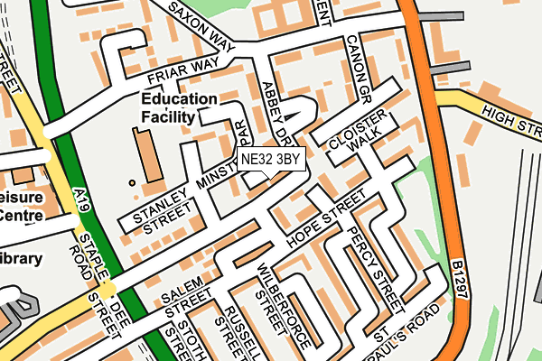 NE32 3BY map - OS OpenMap – Local (Ordnance Survey)