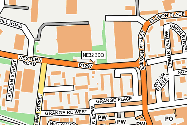 NE32 3DQ map - OS OpenMap – Local (Ordnance Survey)