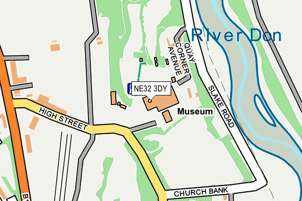 NE32 3DY map - OS OpenMap – Local (Ordnance Survey)