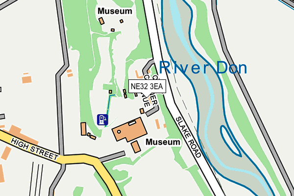 NE32 3EA map - OS OpenMap – Local (Ordnance Survey)