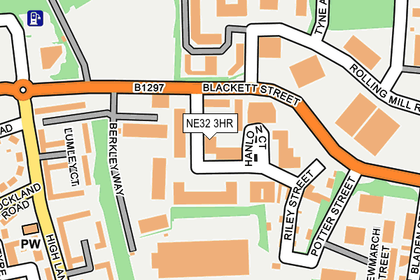 NE32 3HR map - OS OpenMap – Local (Ordnance Survey)