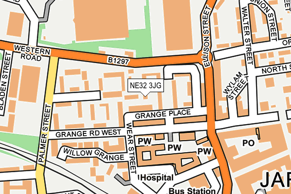 NE32 3JG map - OS OpenMap – Local (Ordnance Survey)