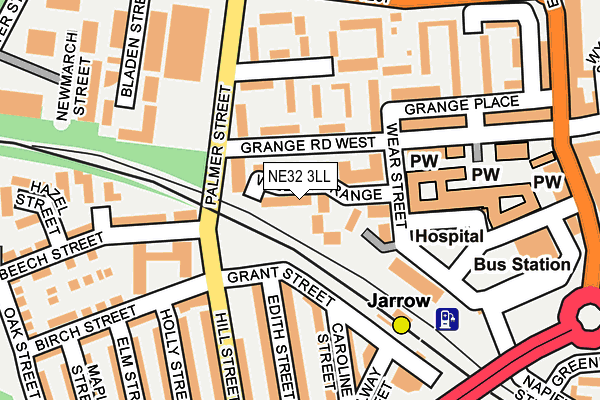 NE32 3LL map - OS OpenMap – Local (Ordnance Survey)