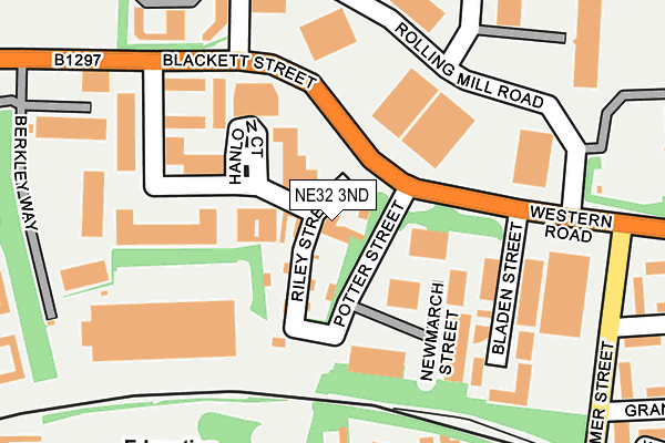 NE32 3ND map - OS OpenMap – Local (Ordnance Survey)