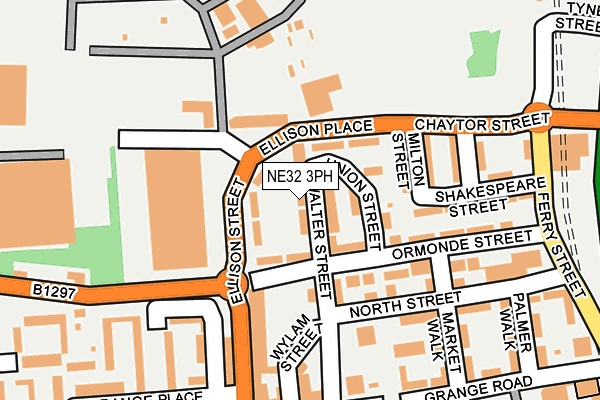 NE32 3PH map - OS OpenMap – Local (Ordnance Survey)