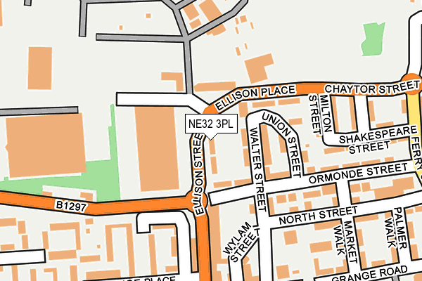 NE32 3PL map - OS OpenMap – Local (Ordnance Survey)