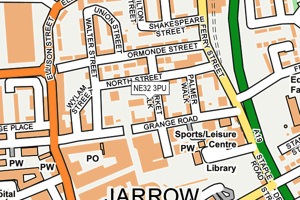 Map of JARROW OFFSHORE LTD at local scale