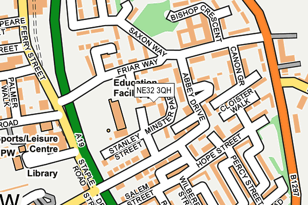 NE32 3QH map - OS OpenMap – Local (Ordnance Survey)