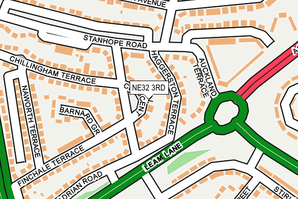 NE32 3RD map - OS OpenMap – Local (Ordnance Survey)