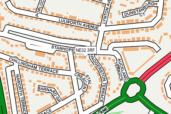 NE32 3RF map - OS OpenMap – Local (Ordnance Survey)