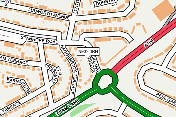 NE32 3RH map - OS OpenMap – Local (Ordnance Survey)