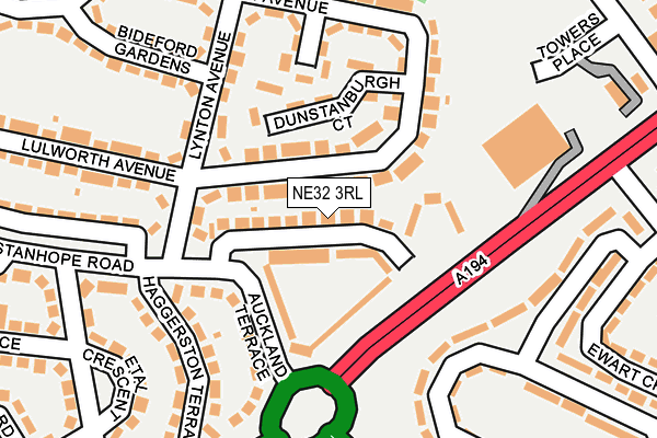 NE32 3RL map - OS OpenMap – Local (Ordnance Survey)
