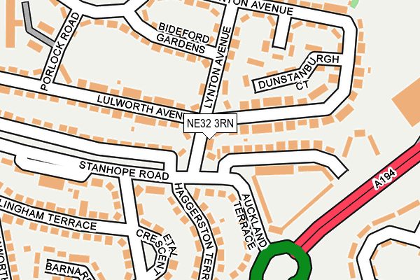 NE32 3RN map - OS OpenMap – Local (Ordnance Survey)