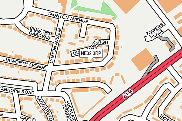 NE32 3RP map - OS OpenMap – Local (Ordnance Survey)