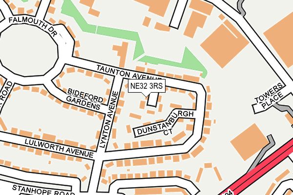 NE32 3RS map - OS OpenMap – Local (Ordnance Survey)