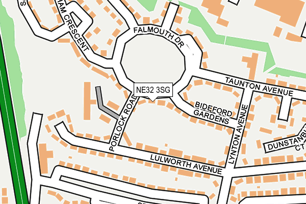 NE32 3SG map - OS OpenMap – Local (Ordnance Survey)