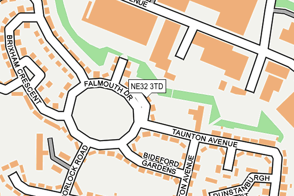 NE32 3TD map - OS OpenMap – Local (Ordnance Survey)