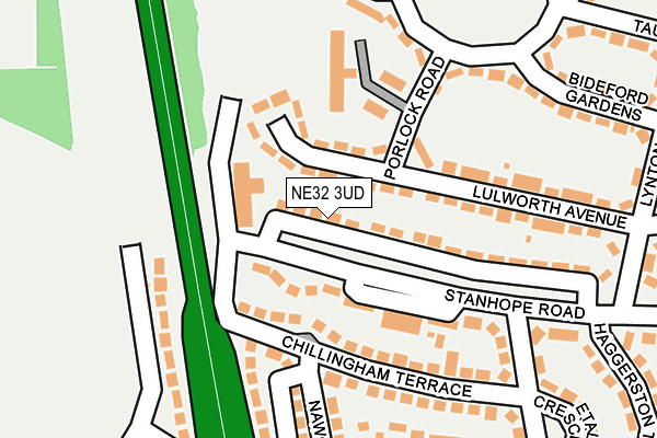 NE32 3UD map - OS OpenMap – Local (Ordnance Survey)
