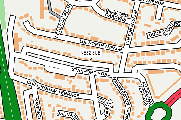 NE32 3UE map - OS OpenMap – Local (Ordnance Survey)