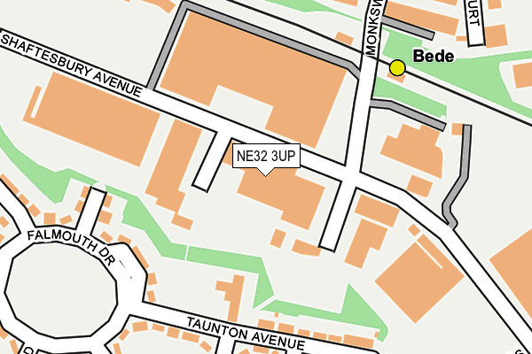 NE32 3UP map - OS OpenMap – Local (Ordnance Survey)