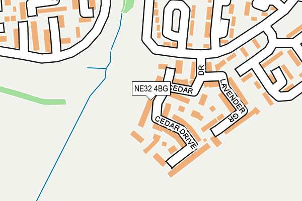 NE32 4BG map - OS OpenMap – Local (Ordnance Survey)