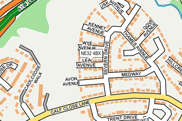 NE32 4BX map - OS OpenMap – Local (Ordnance Survey)