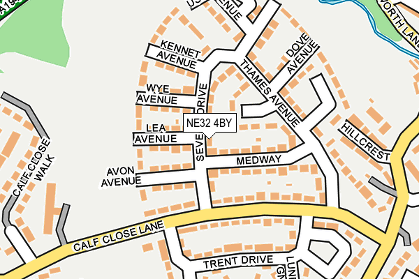 NE32 4BY map - OS OpenMap – Local (Ordnance Survey)