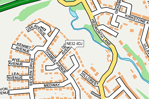 NE32 4DJ map - OS OpenMap – Local (Ordnance Survey)