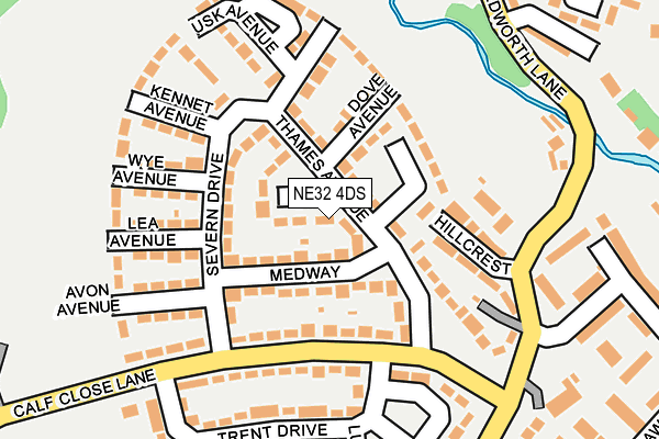 NE32 4DS map - OS OpenMap – Local (Ordnance Survey)