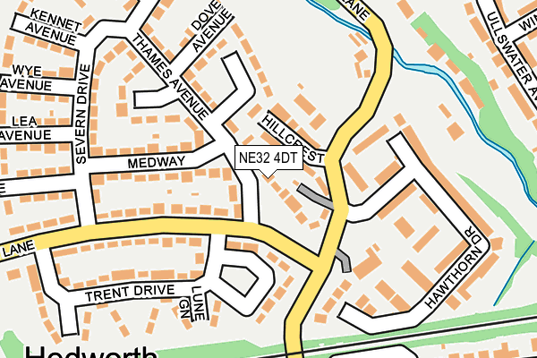 NE32 4DT map - OS OpenMap – Local (Ordnance Survey)