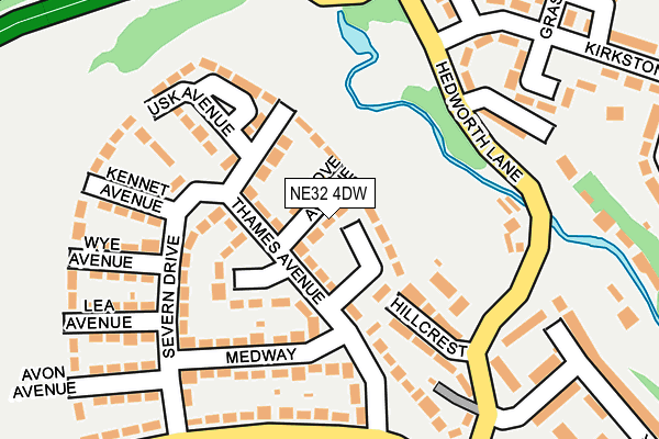 NE32 4DW map - OS OpenMap – Local (Ordnance Survey)