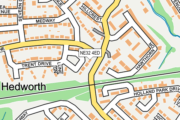 NE32 4ED map - OS OpenMap – Local (Ordnance Survey)