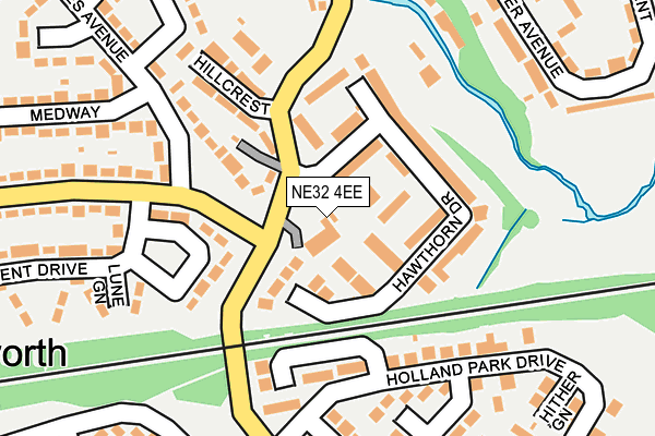 NE32 4EE map - OS OpenMap – Local (Ordnance Survey)