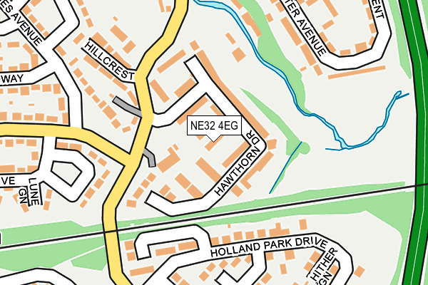 NE32 4EG map - OS OpenMap – Local (Ordnance Survey)