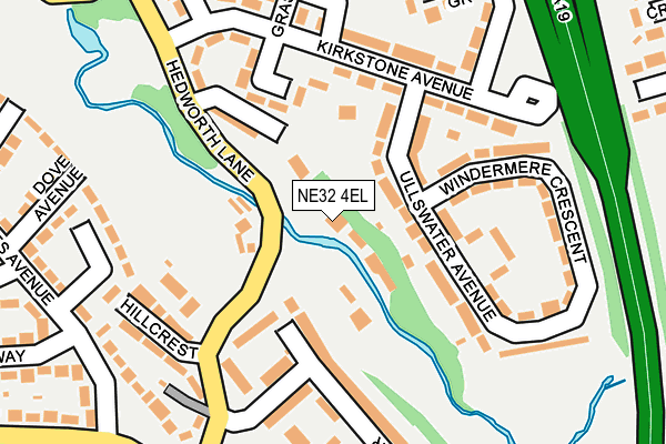 NE32 4EL map - OS OpenMap – Local (Ordnance Survey)