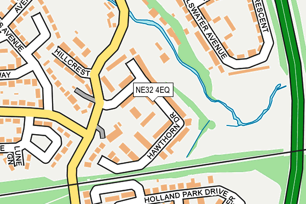 NE32 4EQ map - OS OpenMap – Local (Ordnance Survey)