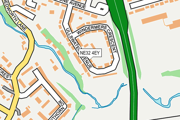 NE32 4EY map - OS OpenMap – Local (Ordnance Survey)