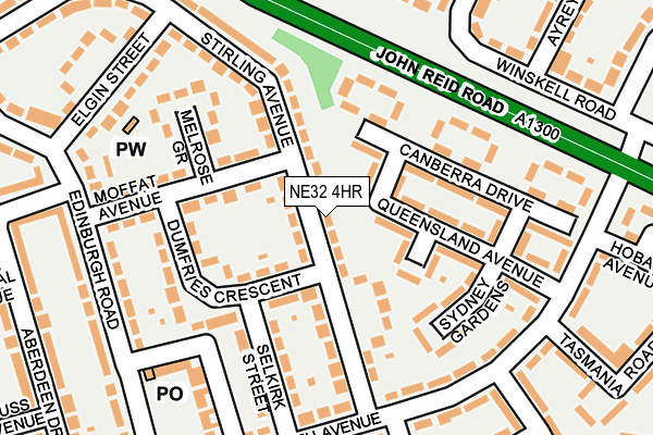 NE32 4HR map - OS OpenMap – Local (Ordnance Survey)