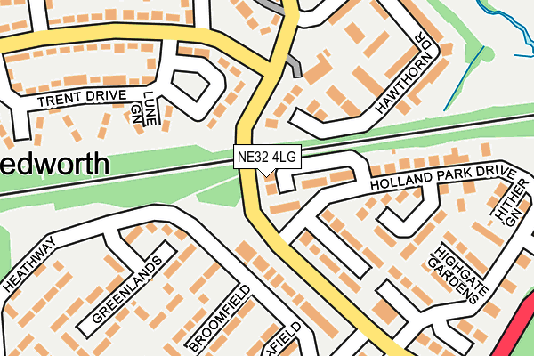 NE32 4LG map - OS OpenMap – Local (Ordnance Survey)