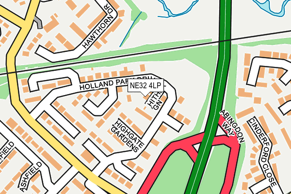 NE32 4LP map - OS OpenMap – Local (Ordnance Survey)