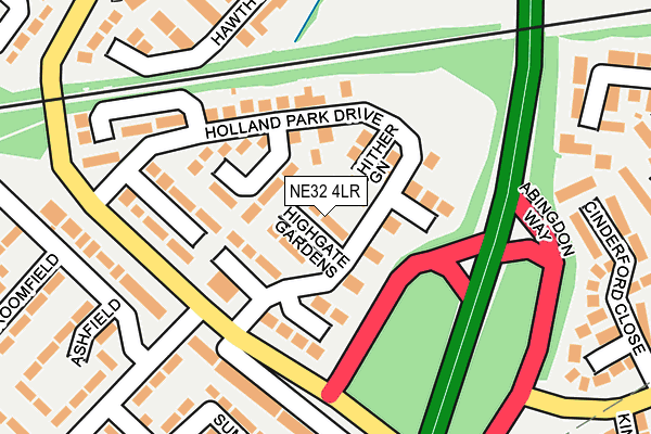 NE32 4LR map - OS OpenMap – Local (Ordnance Survey)