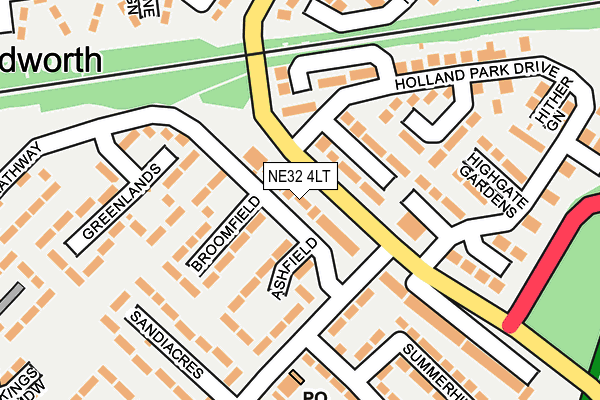 NE32 4LT map - OS OpenMap – Local (Ordnance Survey)