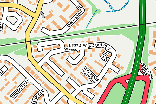 NE32 4LW map - OS OpenMap – Local (Ordnance Survey)