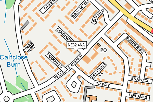 NE32 4NA map - OS OpenMap – Local (Ordnance Survey)