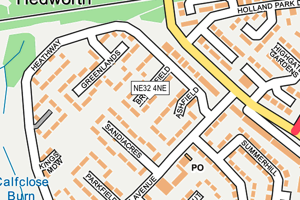 NE32 4NE map - OS OpenMap – Local (Ordnance Survey)